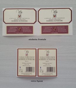 Le etichette CantineVolpi stampate con ColorWorks