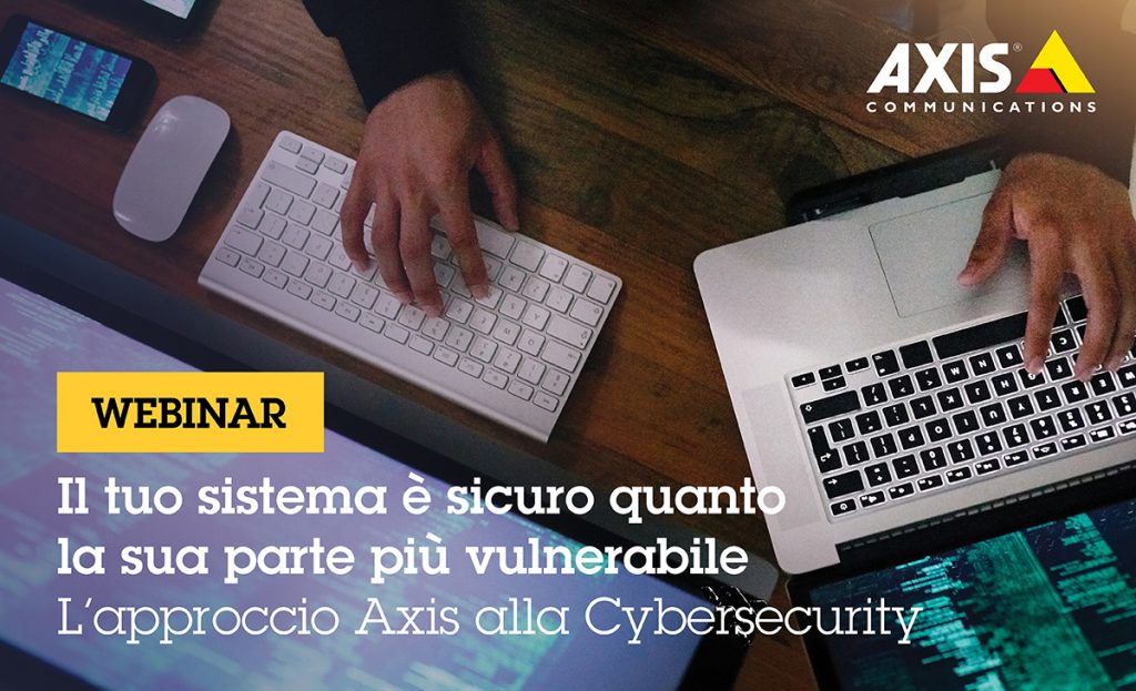 Axis e cybersecurity: webinar il 25 ottobre
