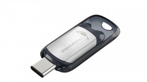 Product: SanDisk Ultra USB Type-C - left angle, open