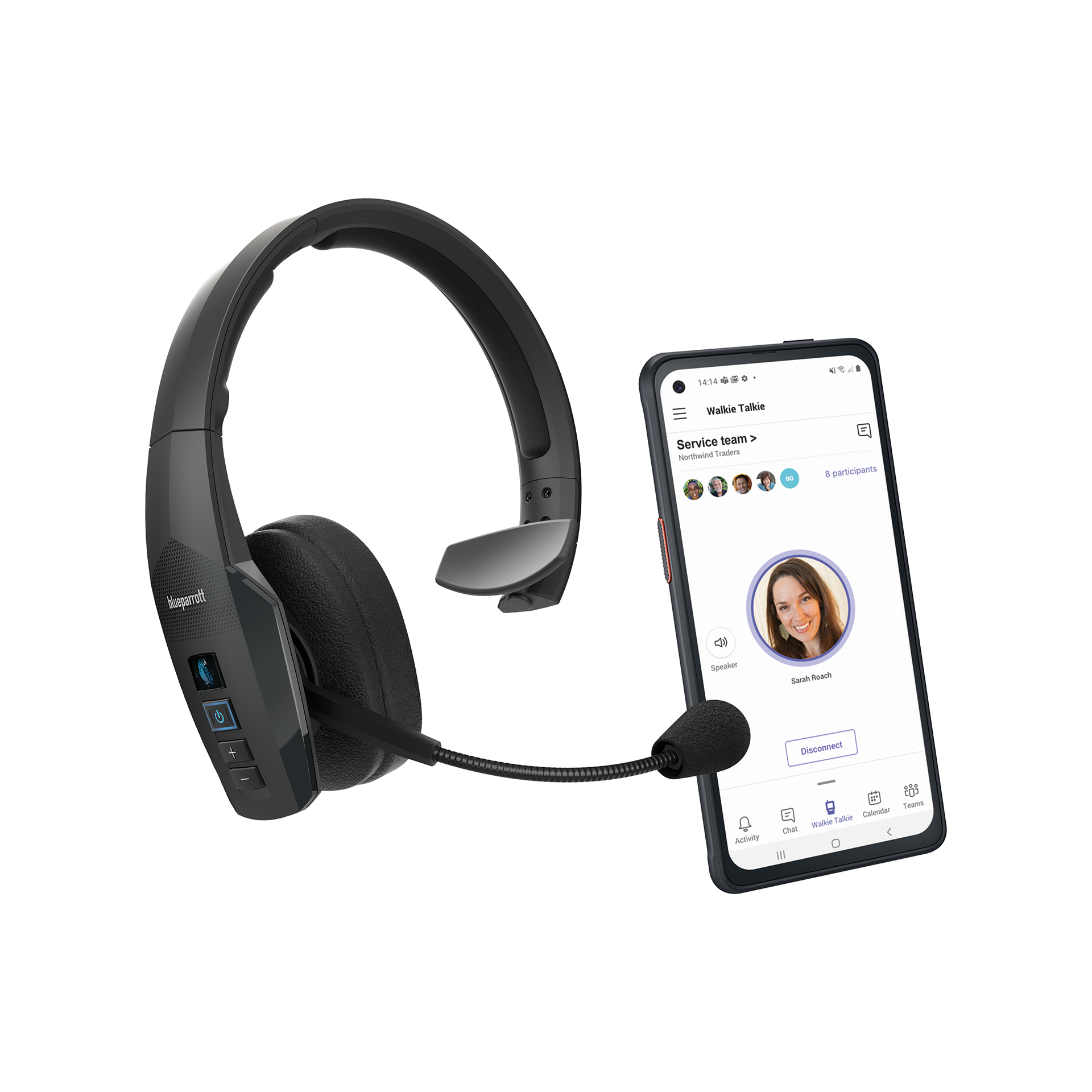 Funzione Teams Walkie Talkie di Microsoft per le cuffie BlueParrott - Top  Trade