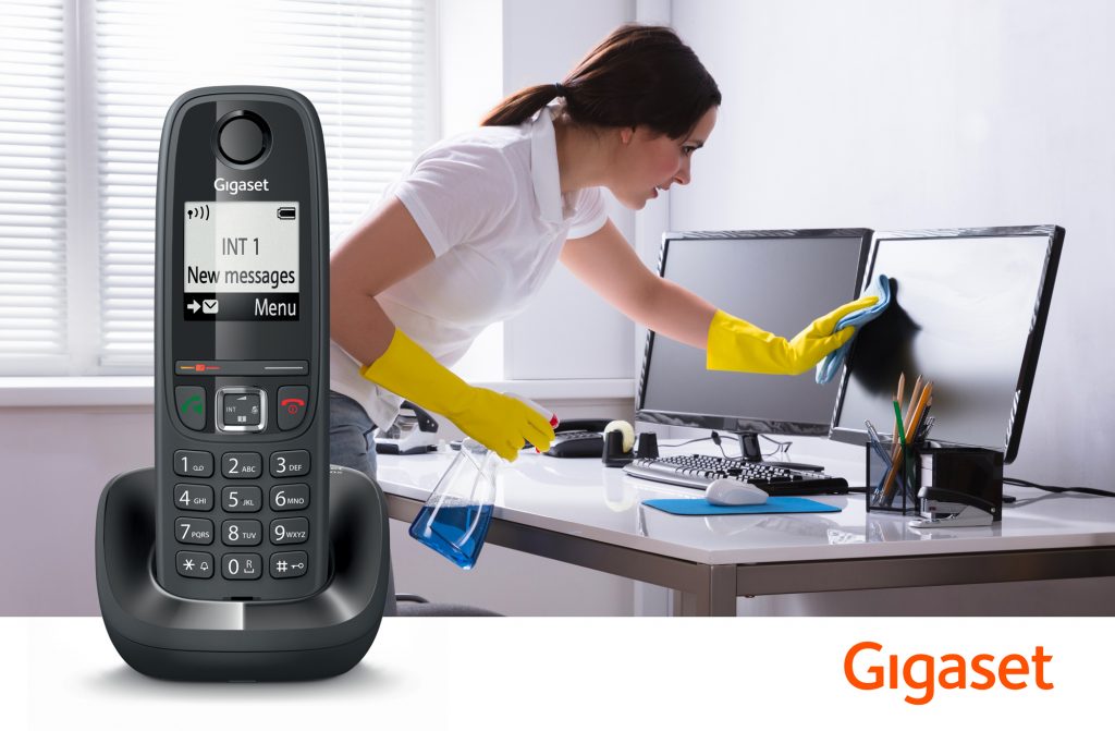 pulizia Gigaset cordless AS405