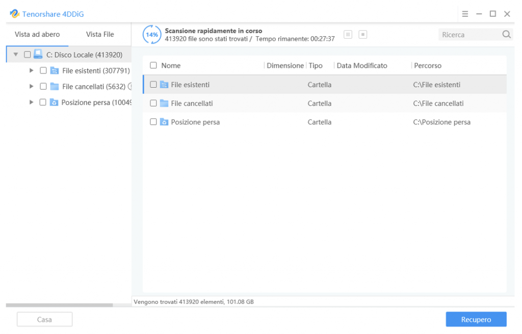 recuperare file cancellati dal cestino