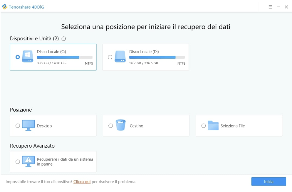 Recuperare Foto Cancellate da Windows e Mac Tenorshare