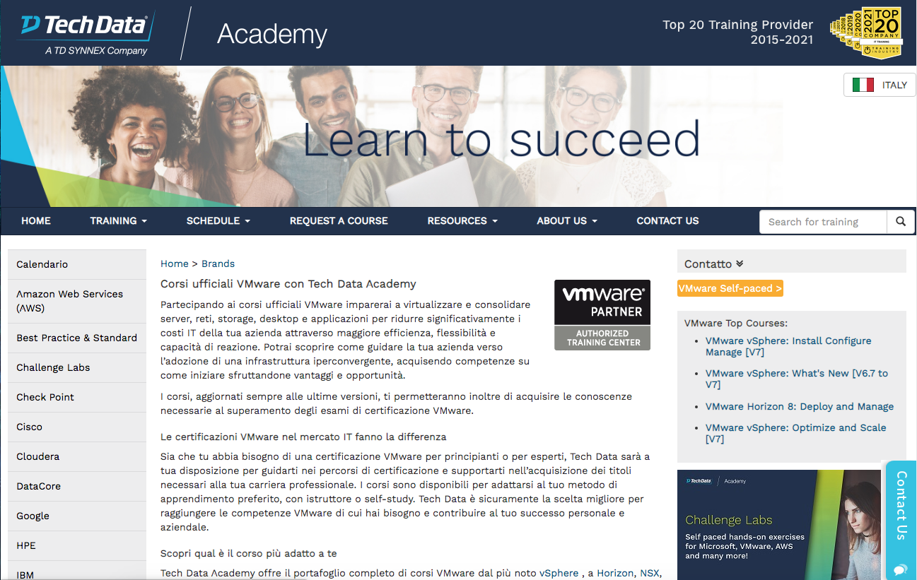 Un nuovo riconoscimento per Tech Data Academy - Top Trade