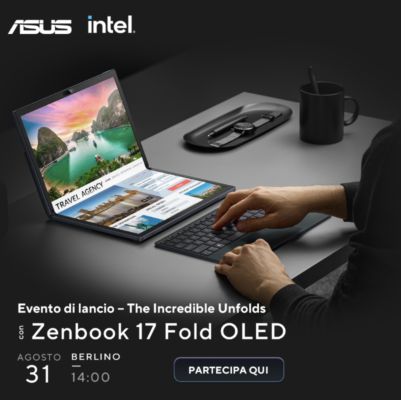 ASUS lancio dello Zenbook 17 Fold OLED
