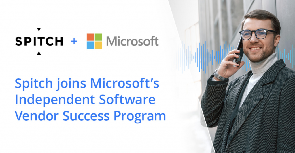 Spitch si unisce all’Independent Software Vendor Success Program di Microsoft