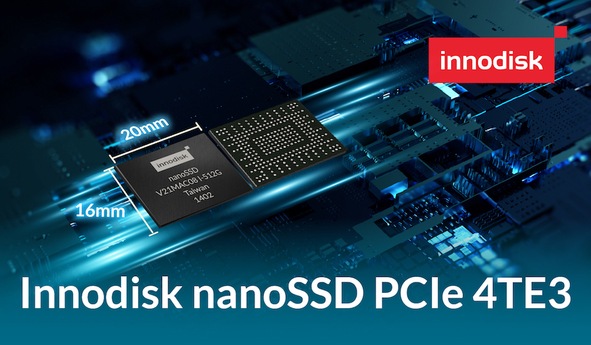 Primo nanoSSD PCIe 4TE3 per Innodisk