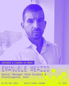 Emanuele Meazzo, Data Science Analyst di Acer EMEA