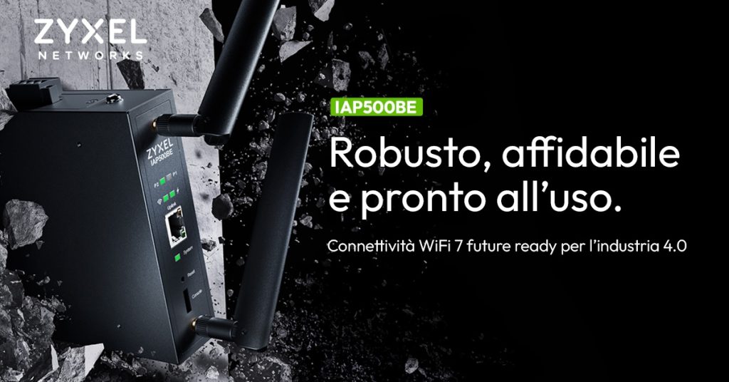 Zyxel firma il primo access point industriale WiFi 7 Zyxel-NebulaFlex Pro IAP500BE