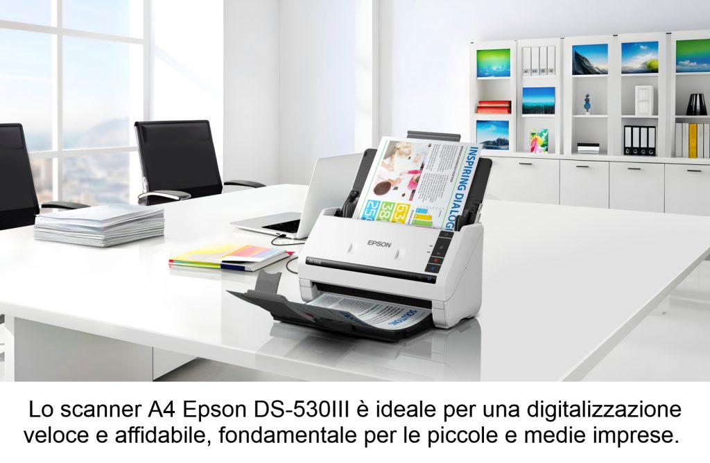 DS-530III, lo scanner compatto A4 fronte/retro firmato Epson Epson-scanner-DS-530III