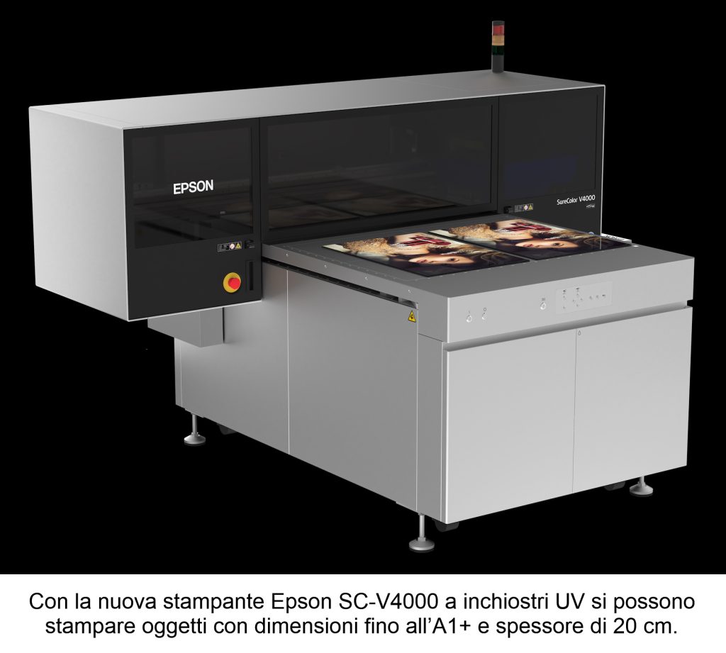 Una nuova stampante Epson entra nel segmento flatbed UV La-stampante-Epson-SureColor-V4000