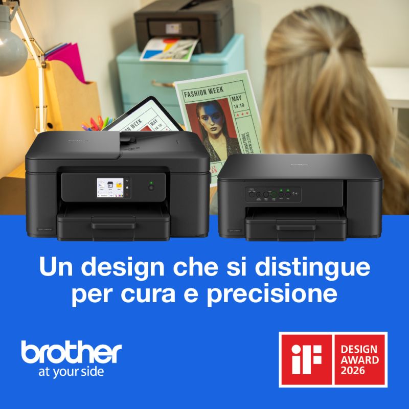 Brother conquista l’iF DESIGN AWARD 2026: premiata per il design delle stampanti inkjet IF DESIGN 2026-Brother