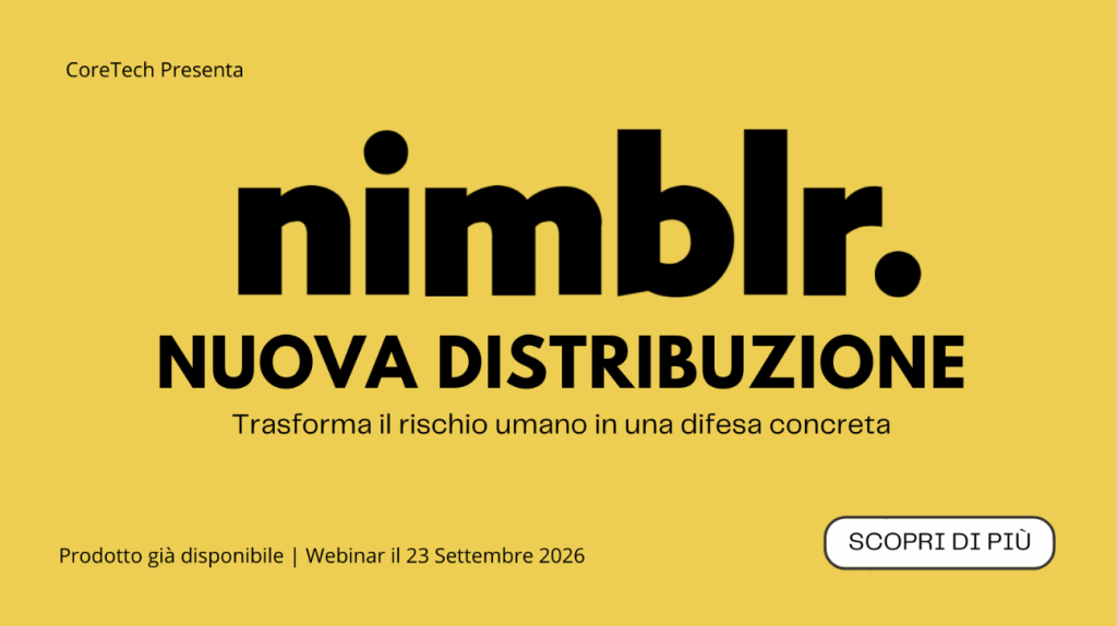 CoreTech amplia la propria offerta cybersecurity con Nimblr Security Awareness: opportunità anche per il canale Nimblr Security Awareness-CoreTech