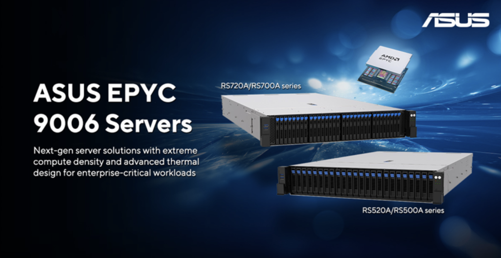 AMD EPYC di sesta generazione: ASUS rinnova i server per l’AI enterprise AMD EPYC di sesta generazione
