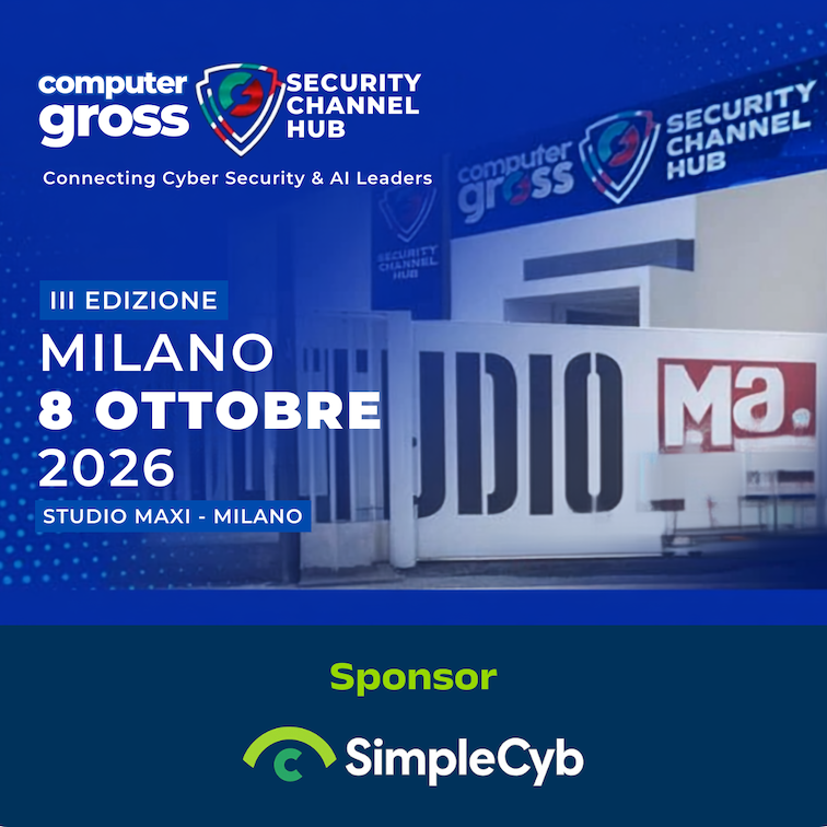 SimpleCyb porta la cybersecurity gestita all’AI & Security Channel Hub 2026 SimpleCyb-AI & Security Channel Hub 2026
